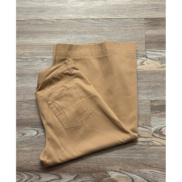 Ralph Lauren Khaki cropped wide‎ leg pants size 10 - Picture 3 of 9